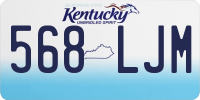 KY license plate 568LJM