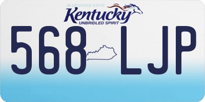KY license plate 568LJP
