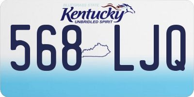 KY license plate 568LJQ