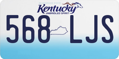 KY license plate 568LJS