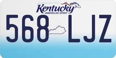 KY license plate 568LJZ