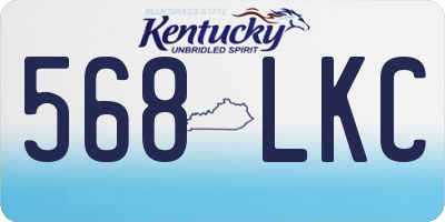 KY license plate 568LKC