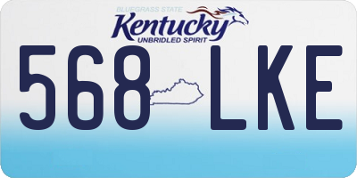 KY license plate 568LKE