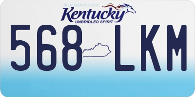 KY license plate 568LKM