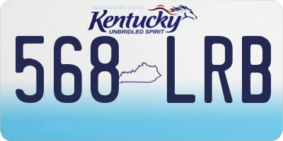 KY license plate 568LRB