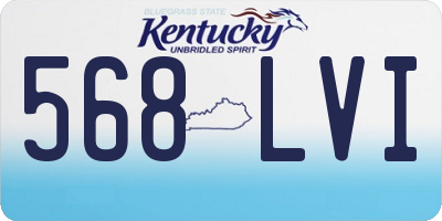 KY license plate 568LVI