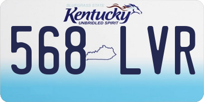 KY license plate 568LVR