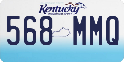 KY license plate 568MMQ