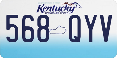 KY license plate 568QYV