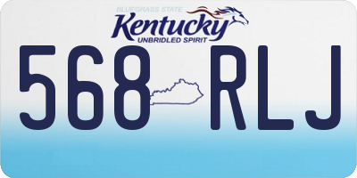 KY license plate 568RLJ