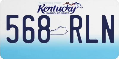 KY license plate 568RLN