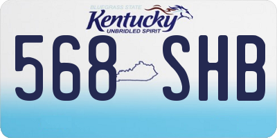 KY license plate 568SHB