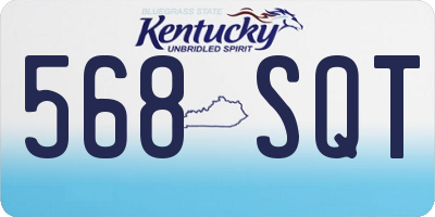 KY license plate 568SQT