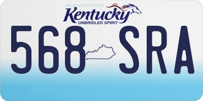 KY license plate 568SRA