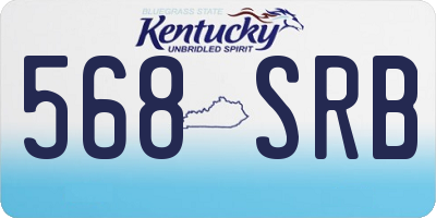 KY license plate 568SRB