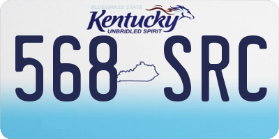 KY license plate 568SRC