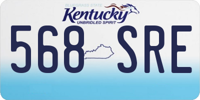 KY license plate 568SRE