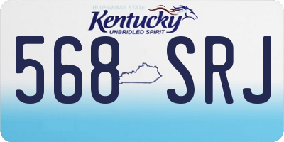 KY license plate 568SRJ