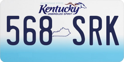 KY license plate 568SRK