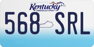 KY license plate 568SRL