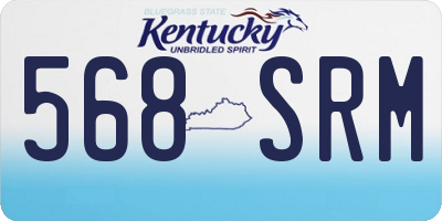 KY license plate 568SRM