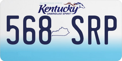 KY license plate 568SRP