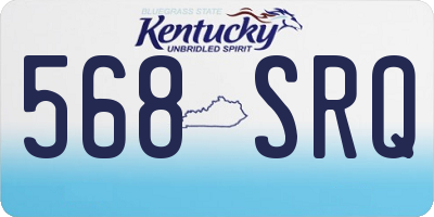 KY license plate 568SRQ
