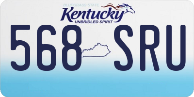 KY license plate 568SRU