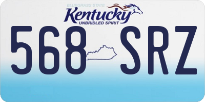 KY license plate 568SRZ