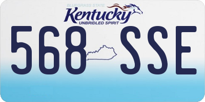 KY license plate 568SSE