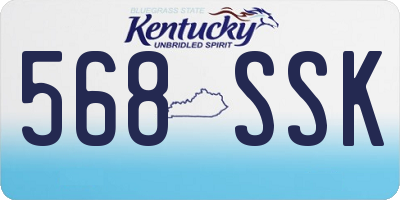 KY license plate 568SSK