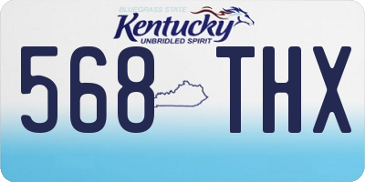 KY license plate 568THX
