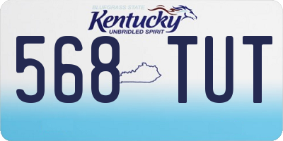 KY license plate 568TUT