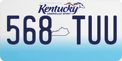 KY license plate 568TUU