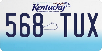 KY license plate 568TUX
