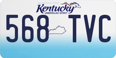 KY license plate 568TVC