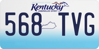 KY license plate 568TVG