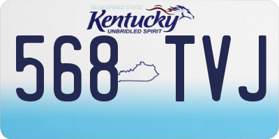 KY license plate 568TVJ