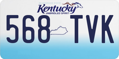 KY license plate 568TVK