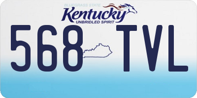 KY license plate 568TVL