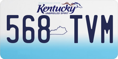 KY license plate 568TVM