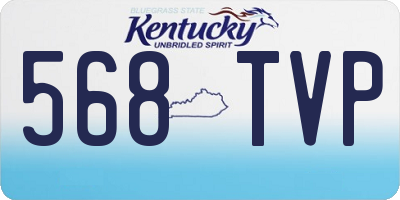 KY license plate 568TVP