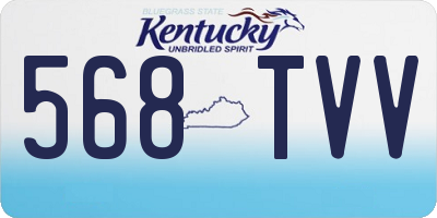KY license plate 568TVV