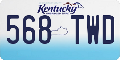 KY license plate 568TWD