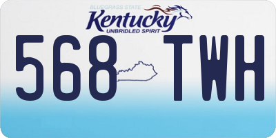 KY license plate 568TWH
