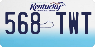KY license plate 568TWT