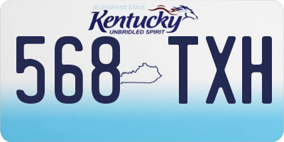 KY license plate 568TXH