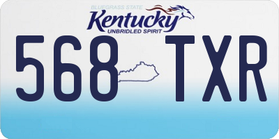 KY license plate 568TXR