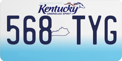 KY license plate 568TYG