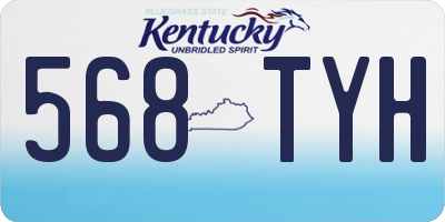 KY license plate 568TYH